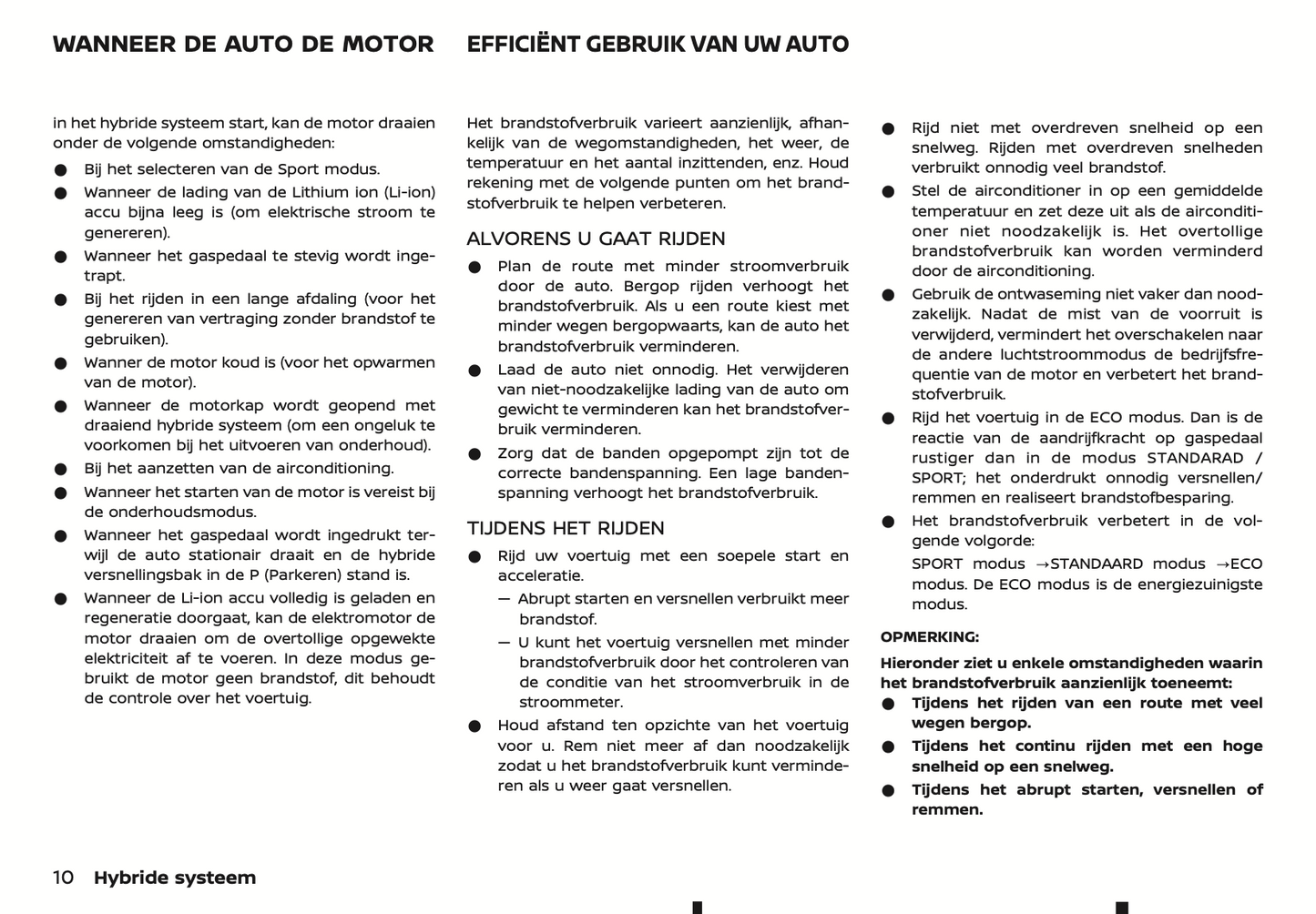 2022 Nissan Juke Hybrid Owner's Manual | Dutch