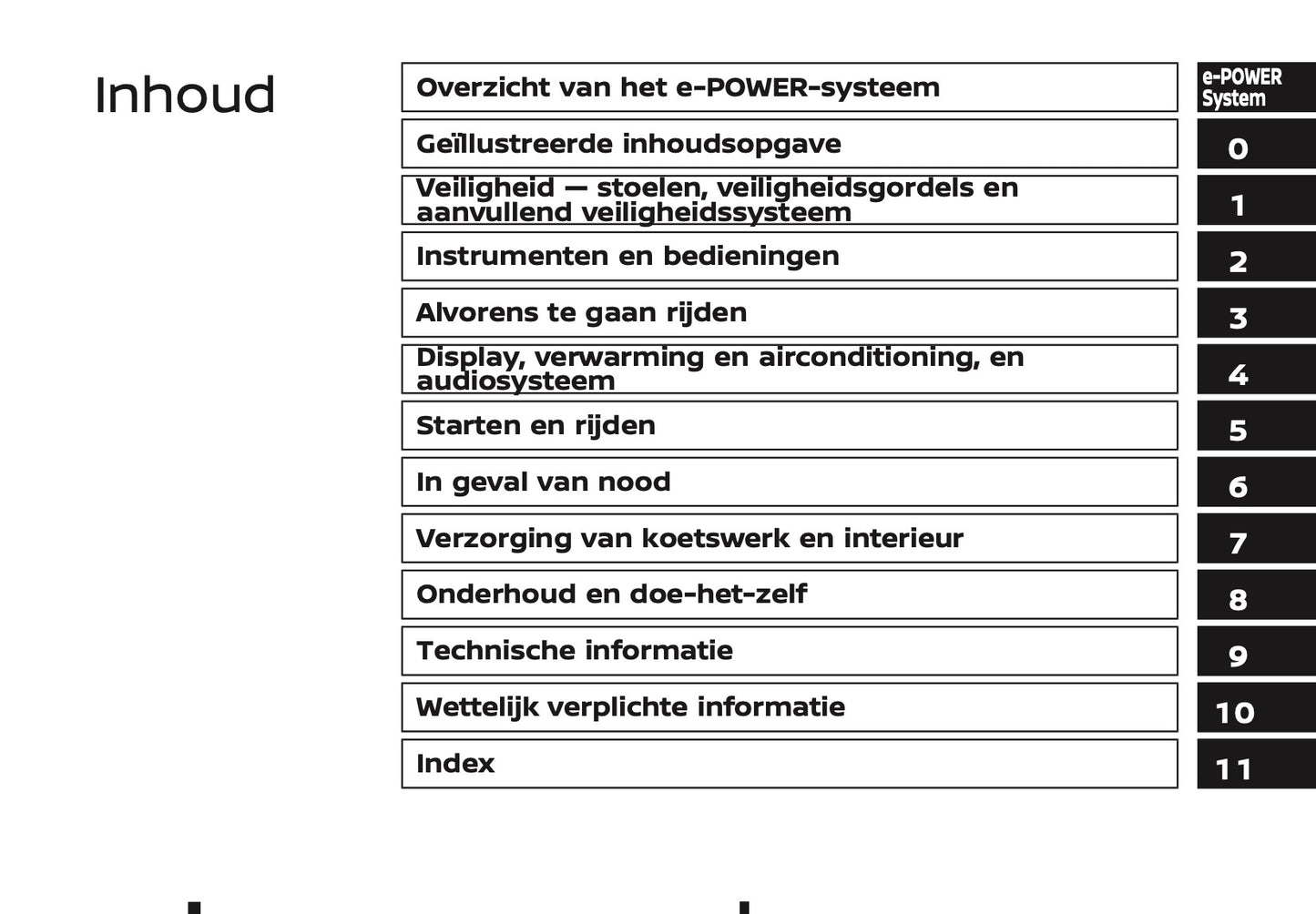 2026 Nissan Qashqai e-Power Owner's Manual | Dutch