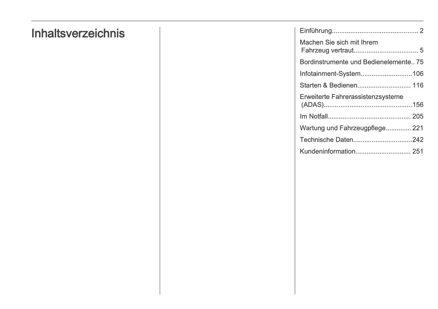 2025 Opel Astra Owner's Manual | German