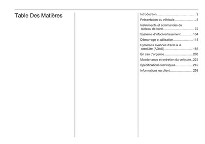 2026 Opel Astra Owner's Manual | French