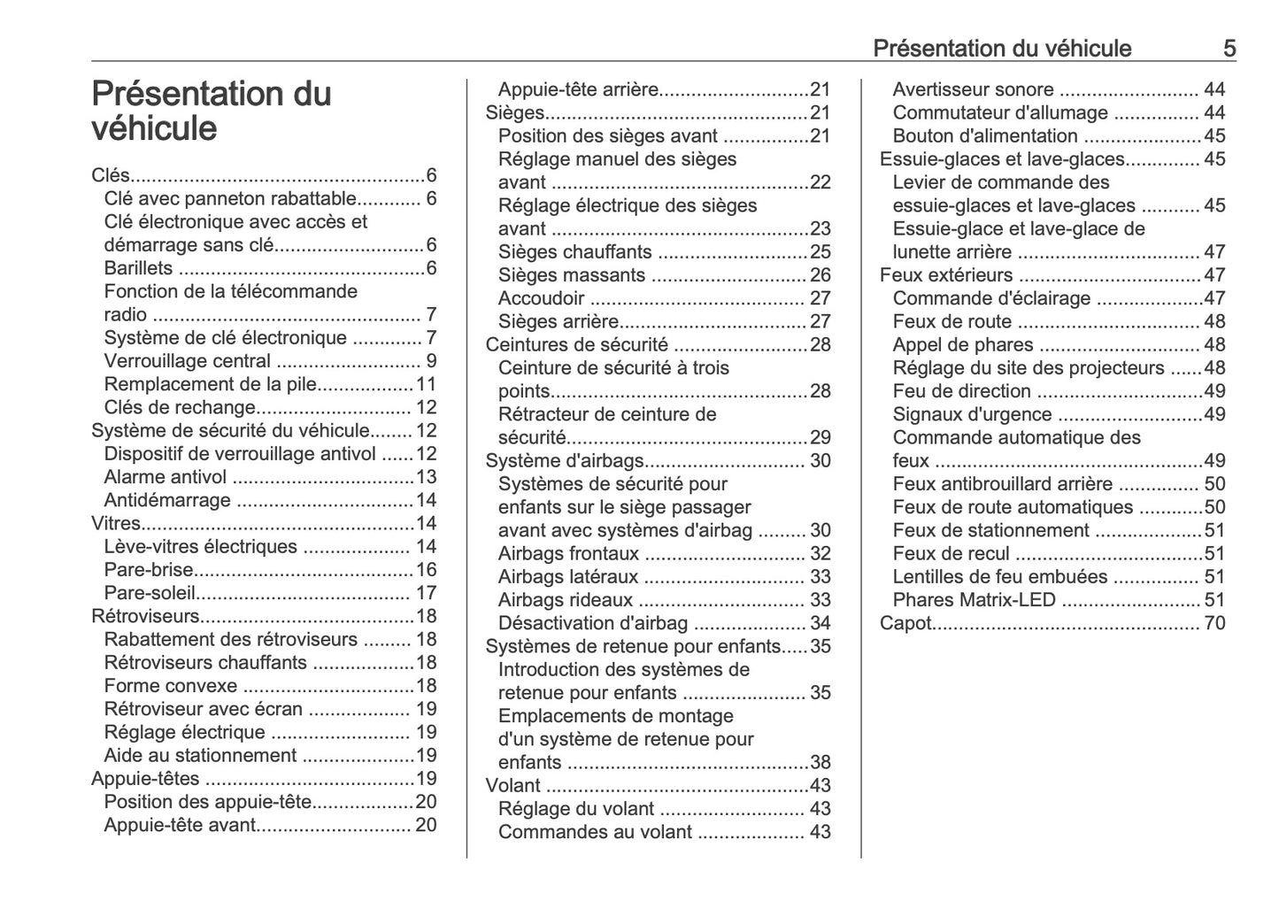 2026 Opel Astra Owner's Manual | French
