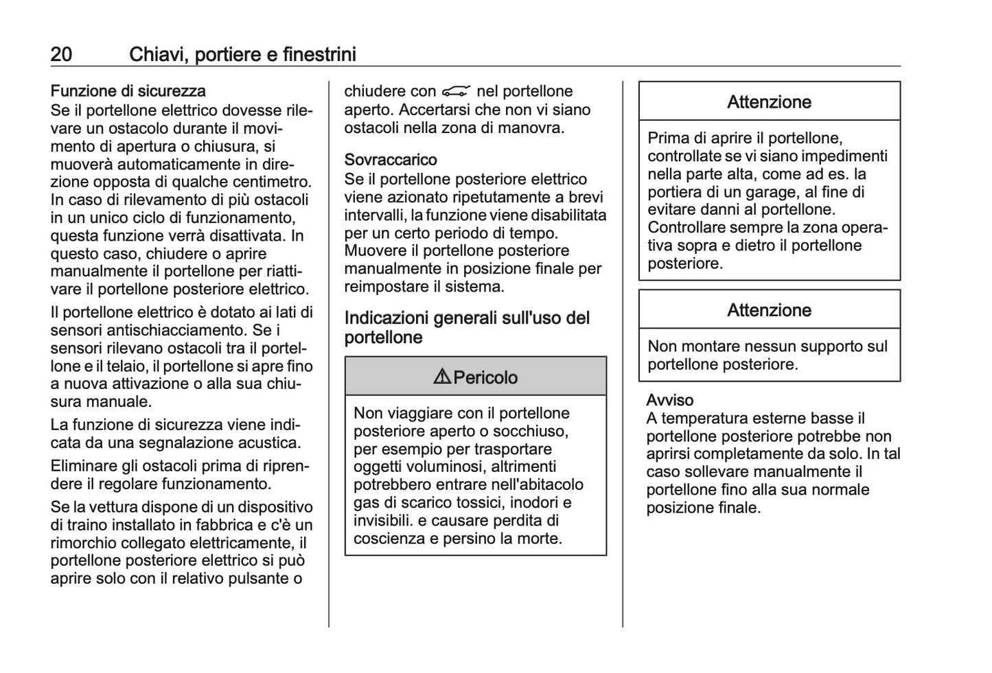 2023-2024 Opel Astra Owner's Manual | Italian