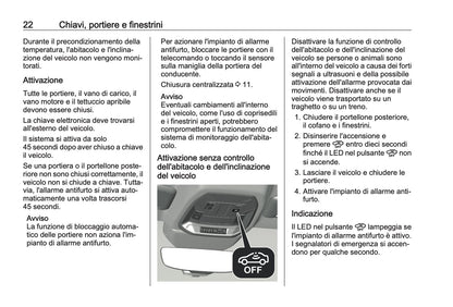 2023-2024 Opel Astra Owner's Manual | Italian