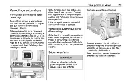 2021 Opel Combo Owner's Manual | French