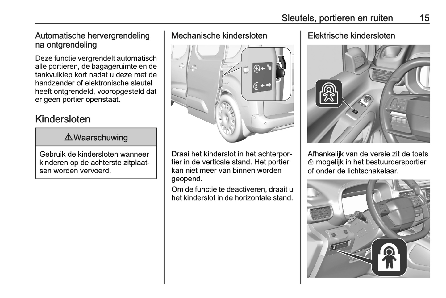 2024 Opel Combo Owner's Manual | Dutch