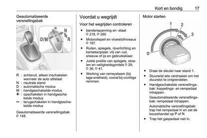 2016-2017 Opel Corsa Owner's Manual | Dutch