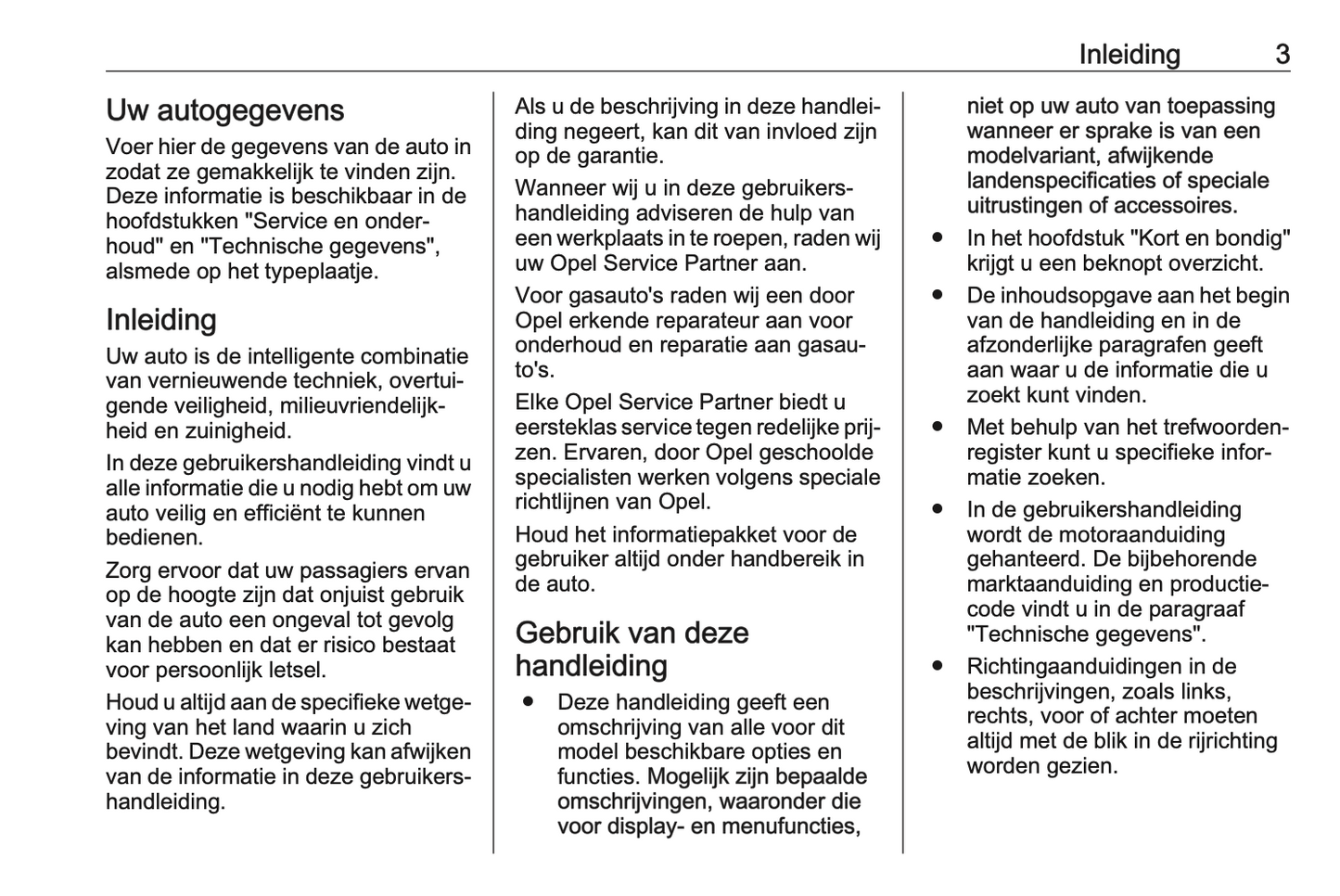 2017 Opel Corsa Owner's Manual | Dutch