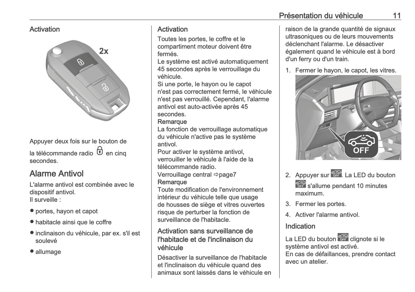 2025-2026 Opel Frontera Owner's Manual | French