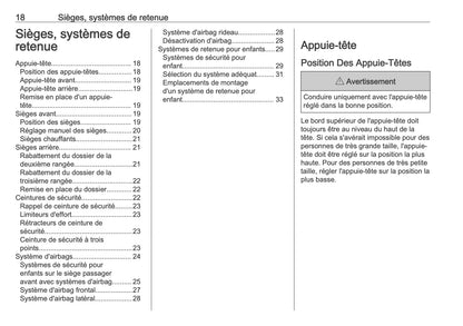 2025-2026 Opel Frontera Owner's Manual | French
