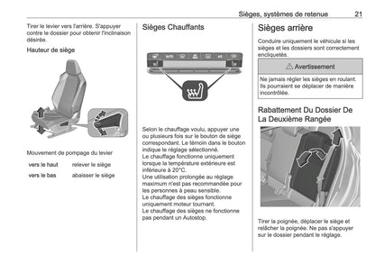 2025-2026 Opel Frontera Owner's Manual | French