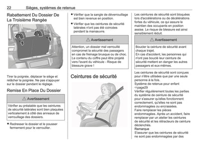 2025-2026 Opel Frontera Owner's Manual | French
