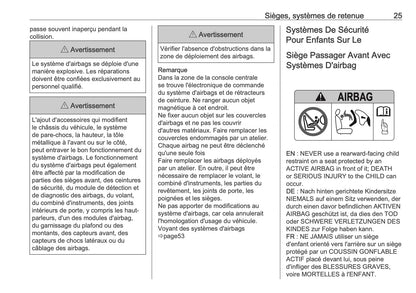 2025-2026 Opel Frontera Owner's Manual | French