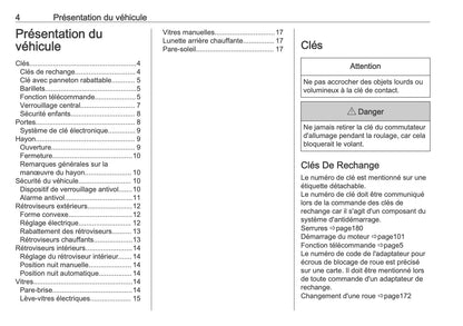 2025-2026 Opel Frontera Owner's Manual | French