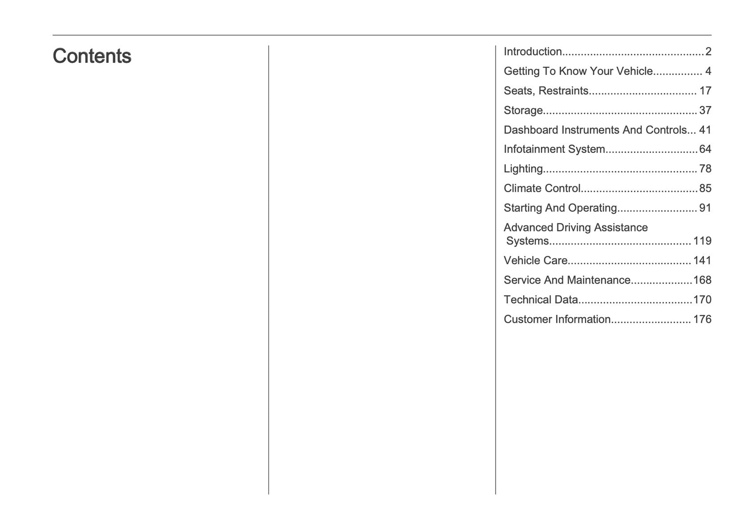 2025-2026 Opel Frontera Owner's Manual | English