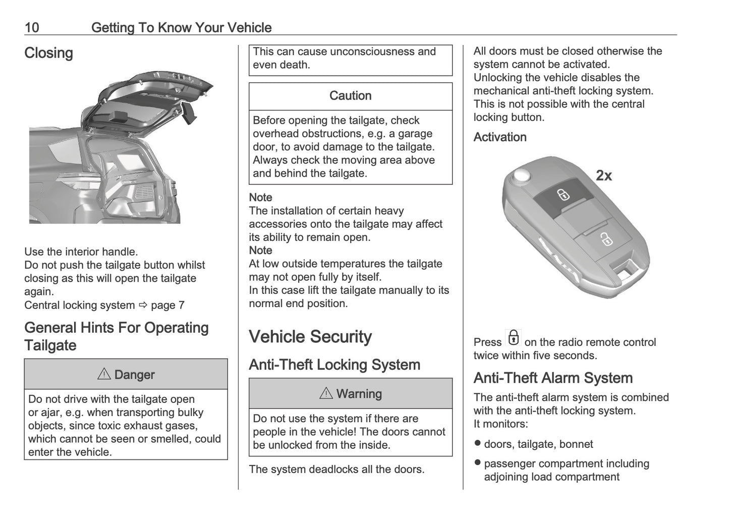 2025-2026 Opel Frontera Owner's Manual | English