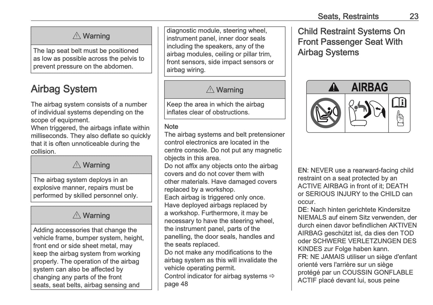 2025-2026 Opel Frontera Owner's Manual | English