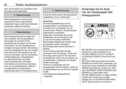 2025-2026 Opel Frontera Owner's Manual | Dutch