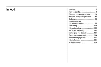 2012 Opel Meriva Owner's Manual | Dutch