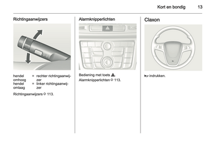 2013-2014 Opel Mokka Owner's Manual | Dutch