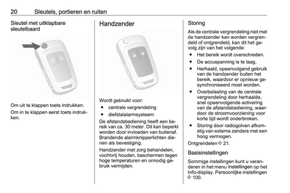 2015-2016 Opel Mokka Owner's Manual | Dutch