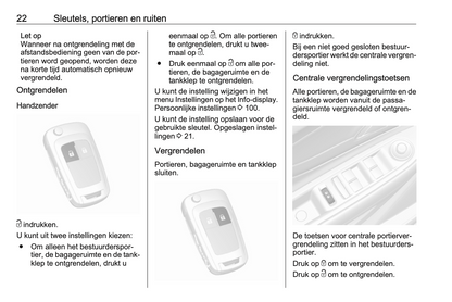 2015-2016 Opel Mokka Owner's Manual | Dutch