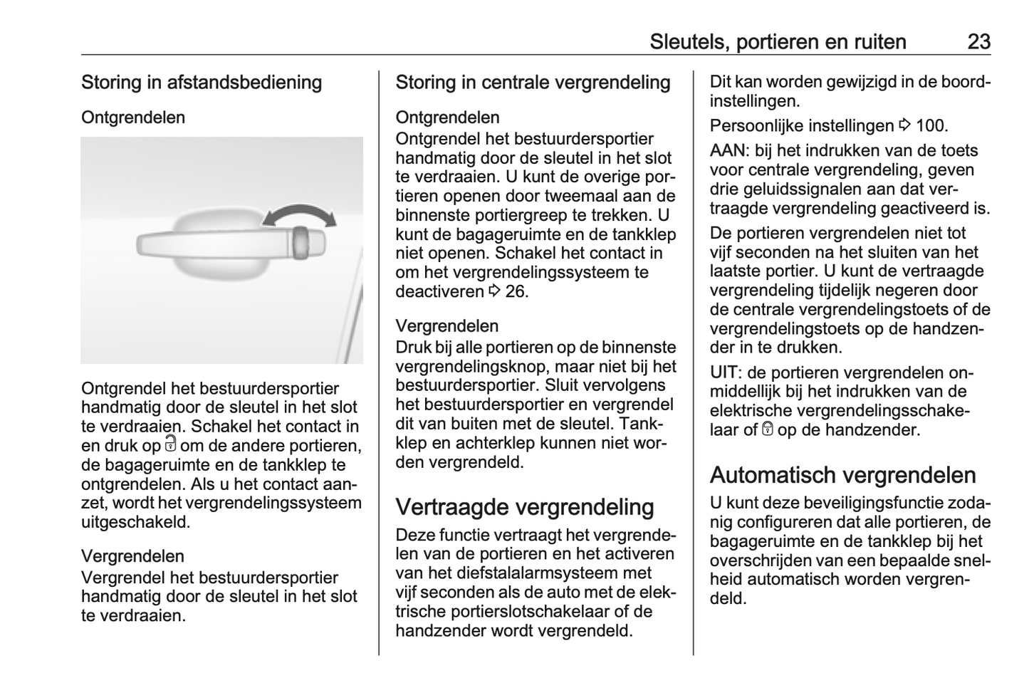 2015-2016 Opel Mokka Owner's Manual | Dutch