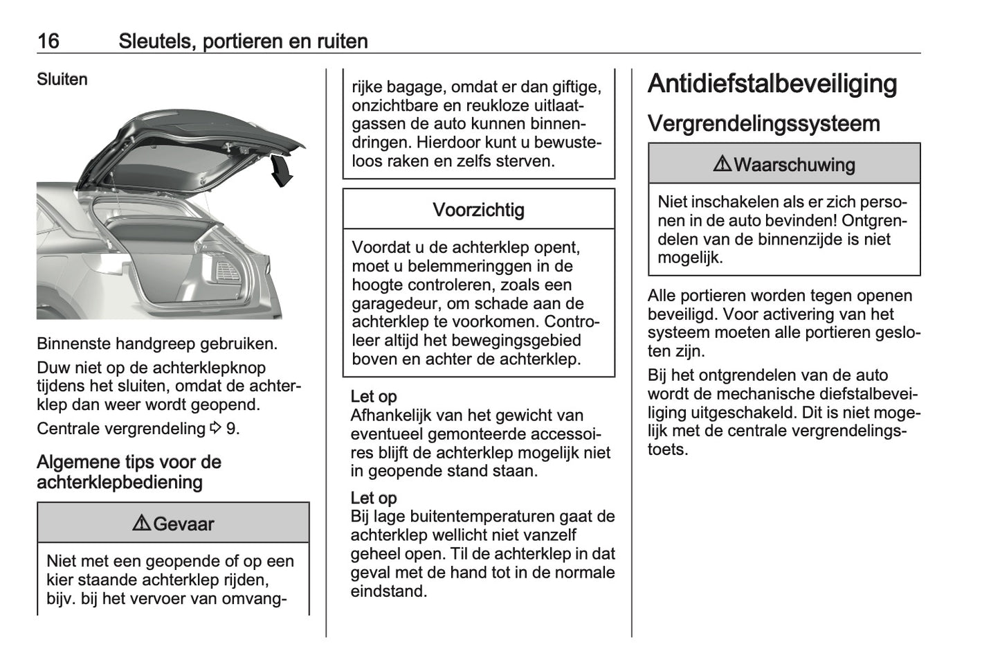 2023-2024 Opel Mokka Owner's Manual | Dutch