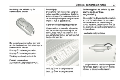 2019-2020 Opel Mokka X Owner's Manual | Dutch