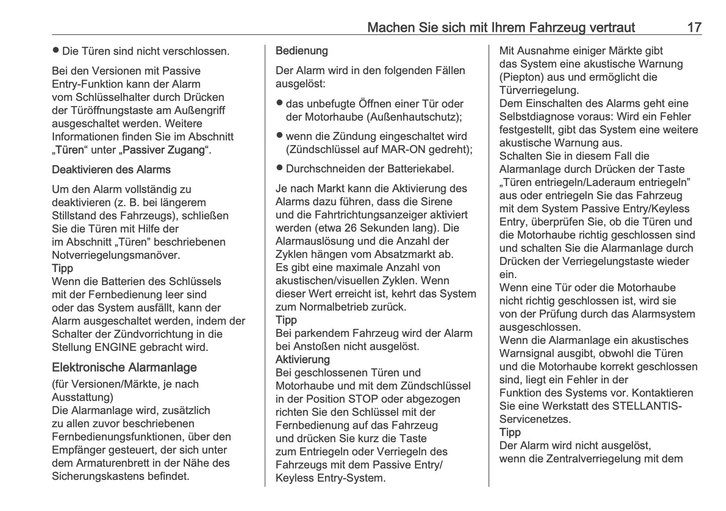 2026 Opel Movano Owner's Manual | German