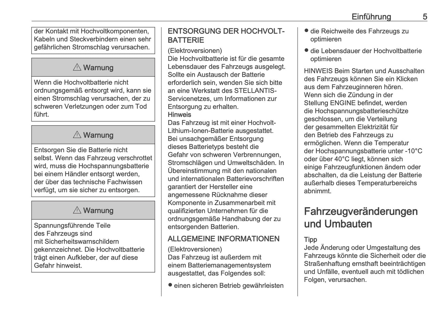 2026 Opel Movano Owner's Manual | German
