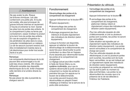 2026 Opel Movano Owner's Manual | French