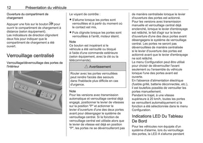 2026 Opel Movano Owner's Manual | French
