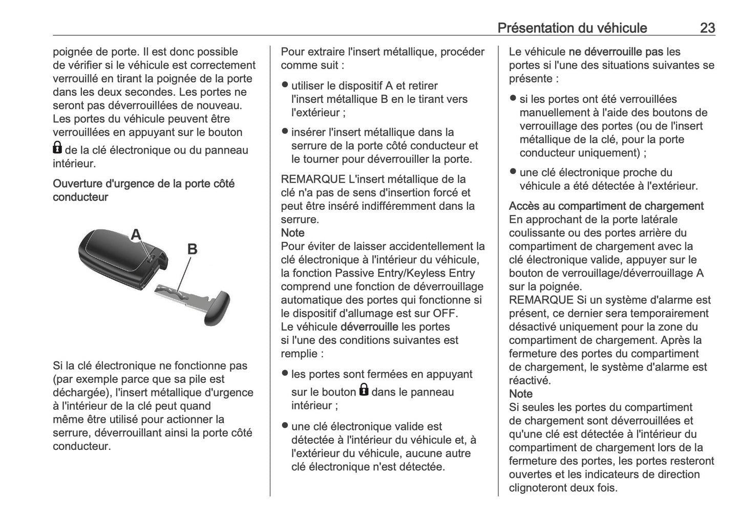 2026 Opel Movano Owner's Manual | French