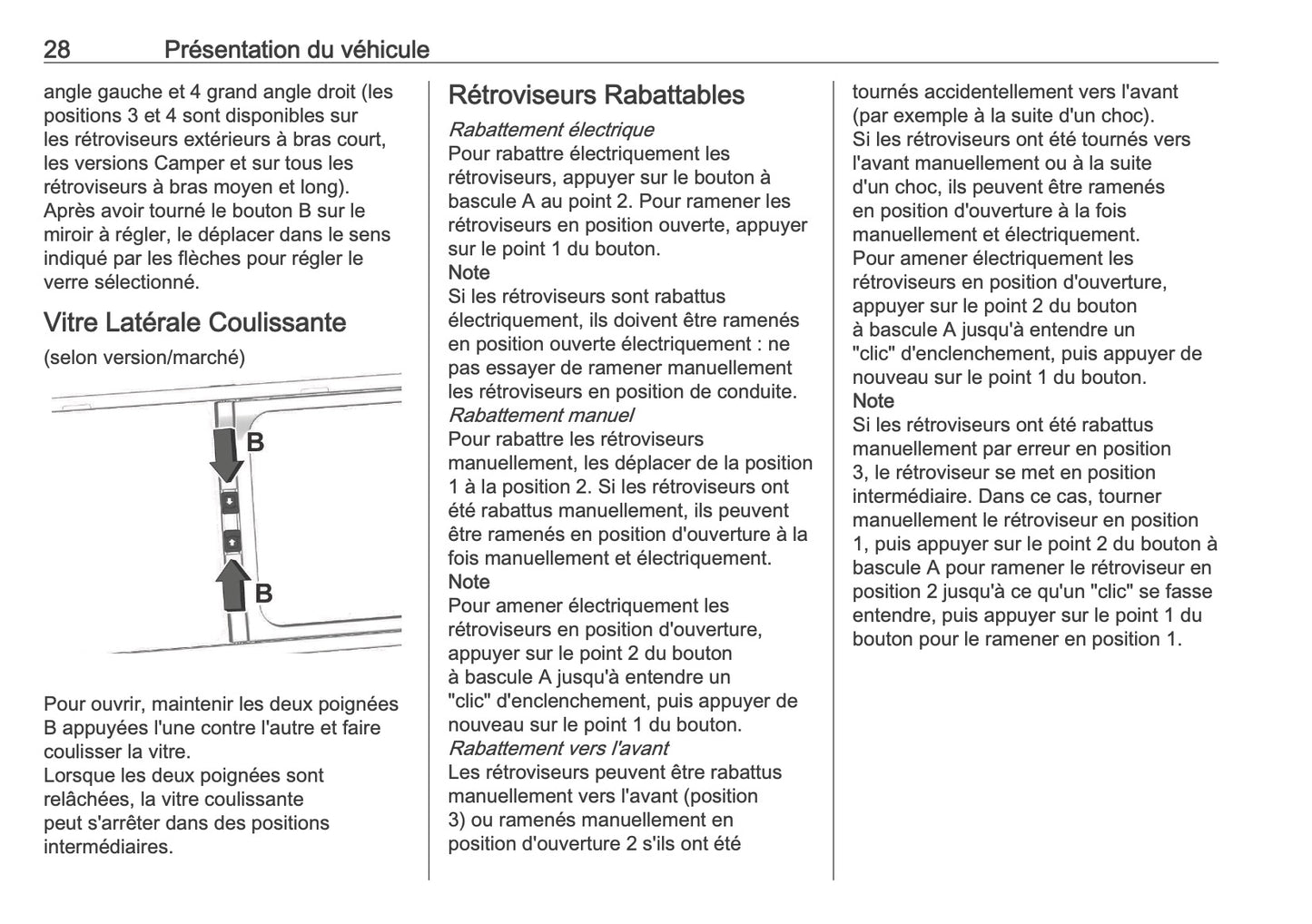 2026 Opel Movano Owner's Manual | French