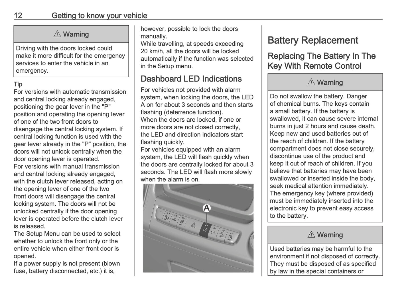 2026 Opel Movano Owner's Manual | English