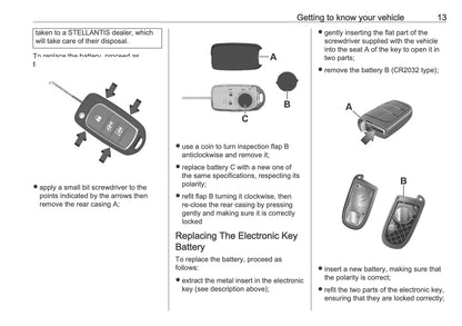 2026 Opel Movano Owner's Manual | English