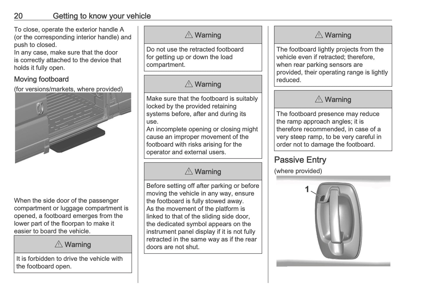 2026 Opel Movano Owner's Manual | English