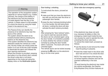 2026 Opel Movano Owner's Manual | English