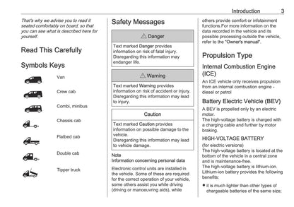2026 Opel Movano Owner's Manual | English