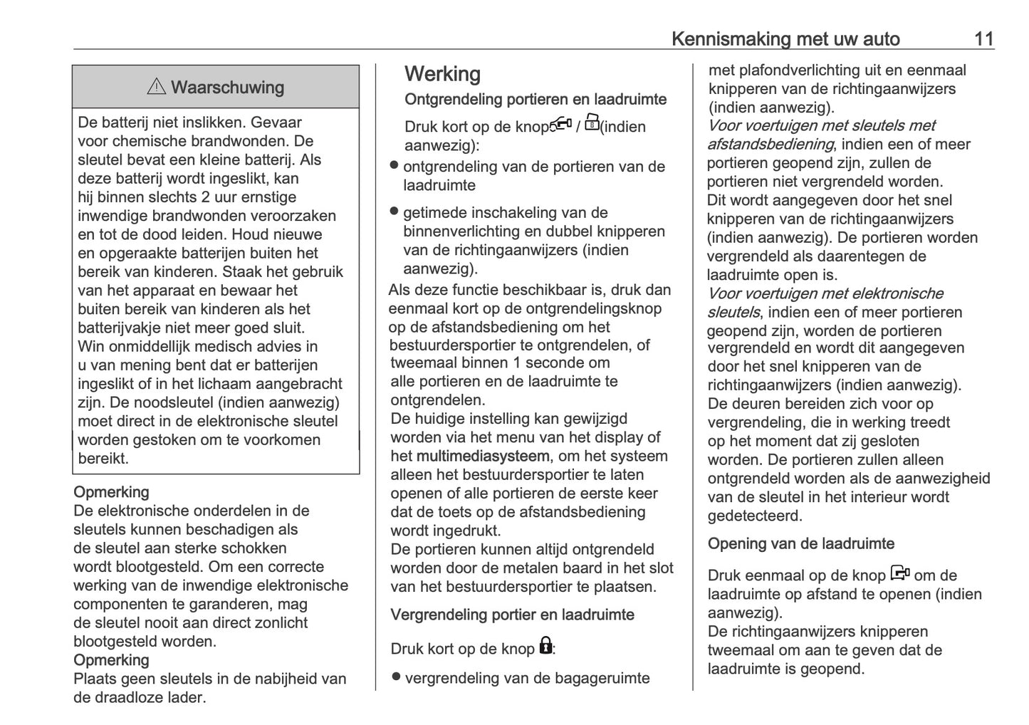 2026 Opel Movano Owner's Manual | Dutch