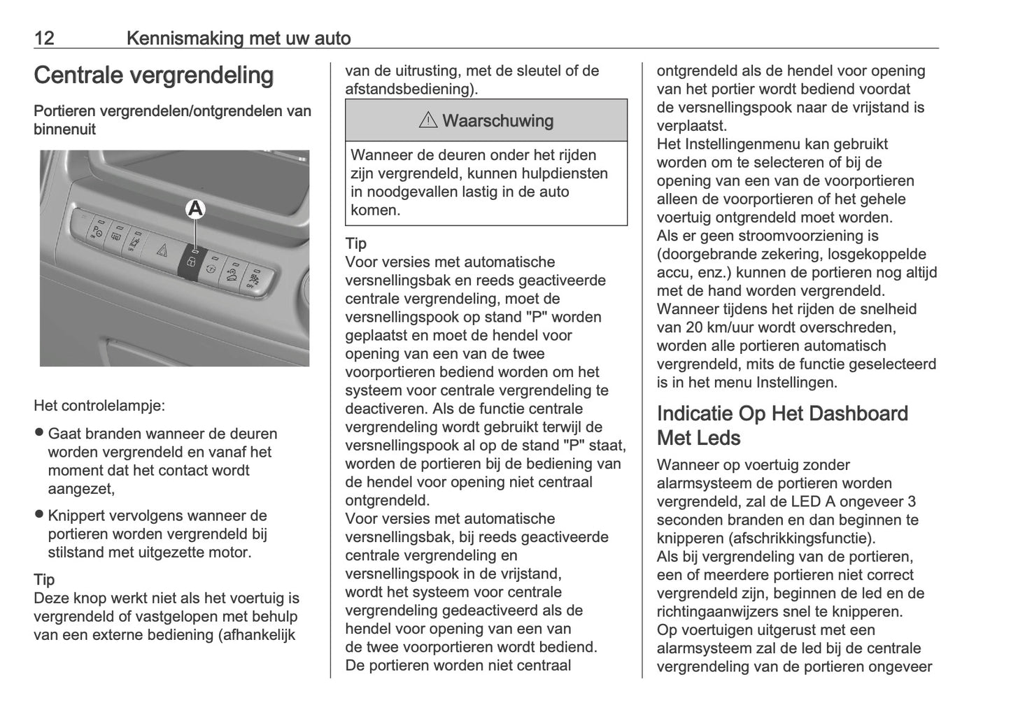 2026 Opel Movano Owner's Manual | Dutch
