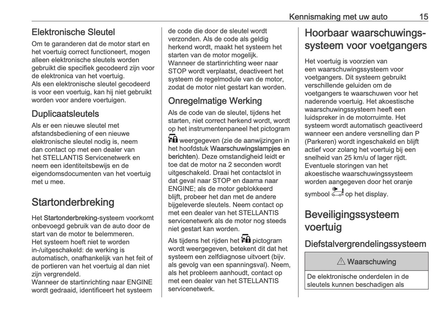 2026 Opel Movano Owner's Manual | Dutch