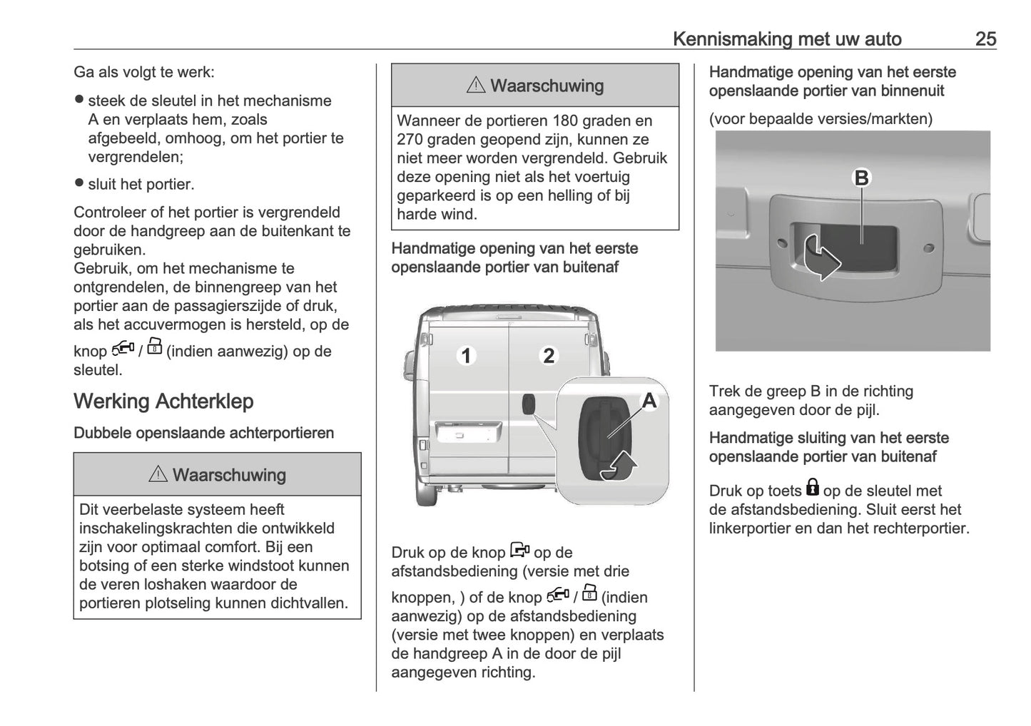 2026 Opel Movano Owner's Manual | Dutch