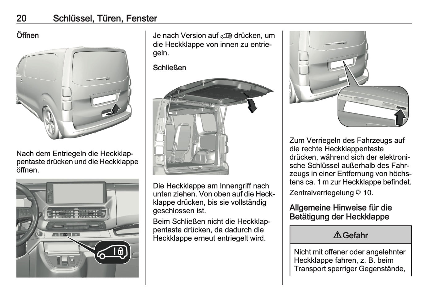 2023-2024 Opel Vivaro Owner's Manual | German