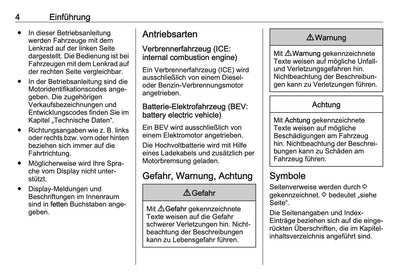 2023-2024 Opel Vivaro Owner's Manual | German