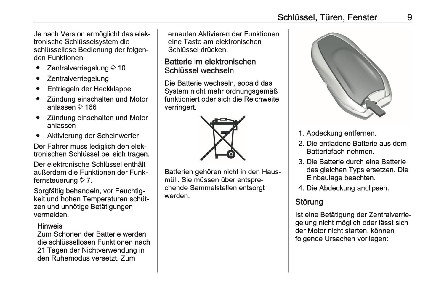 2023-2024 Opel Vivaro Owner's Manual | German