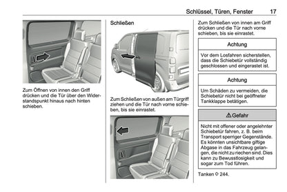 2024-2025 Opel Vivaro Owner's Manual | German