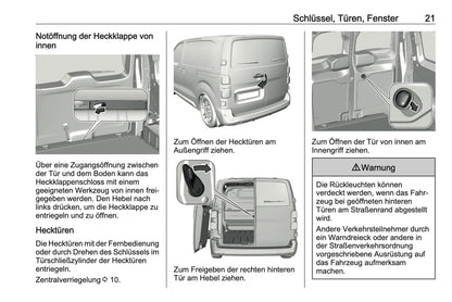 2024-2025 Opel Vivaro Owner's Manual | German