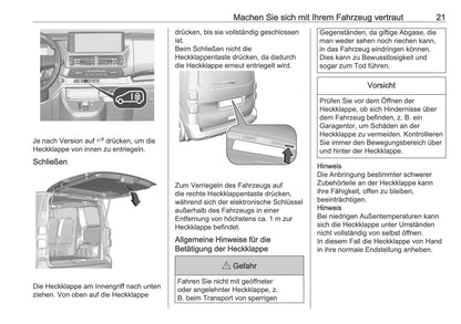 2025-2026 Opel Vivaro Owner's Manual | German