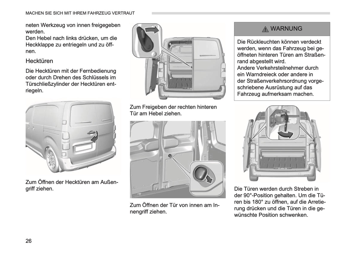 2026 Opel Vivaro Owner's Manual | German